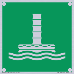 E055 safe condition marine evacuation chute